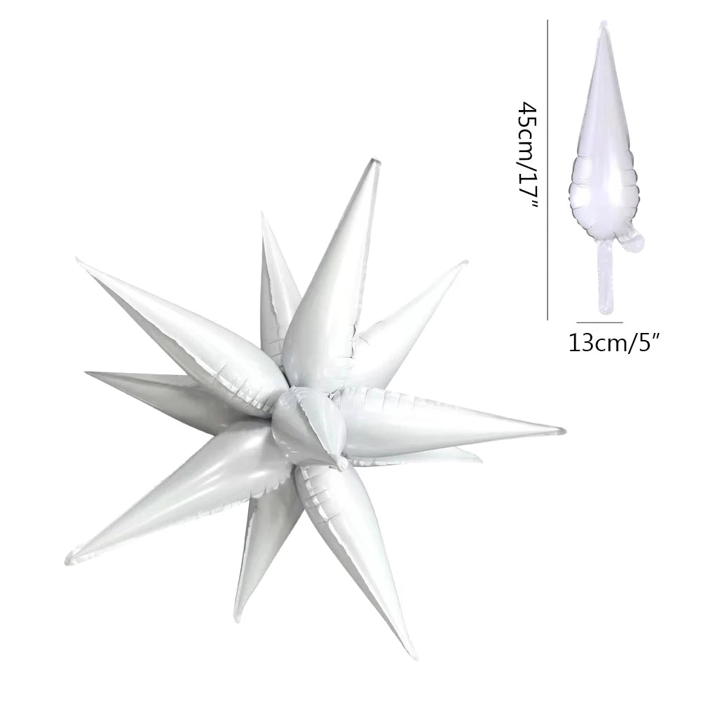 Blue Explosion Star Foil Balloons
