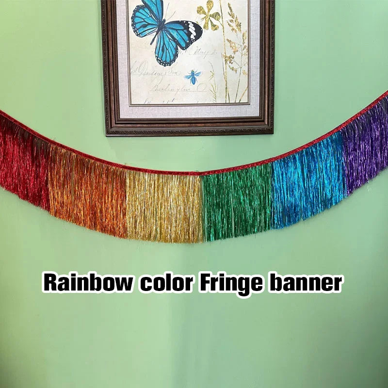 1.5m Premium Metallic Fringe Tassel Banner