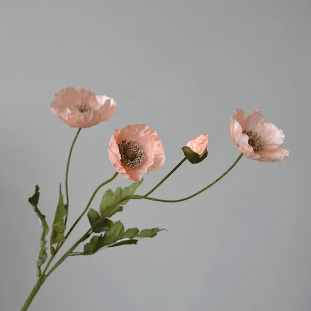 Elegant Artificial Poppy Bouquet