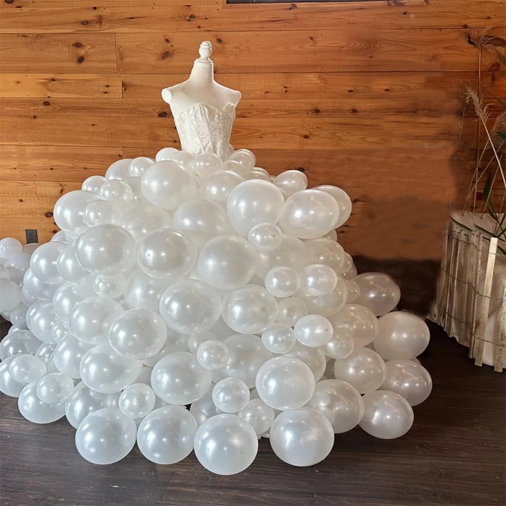 Milk White Pearl Balloon