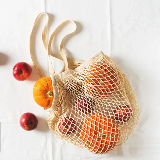 Trendy Cotton Mesh Tote Bag